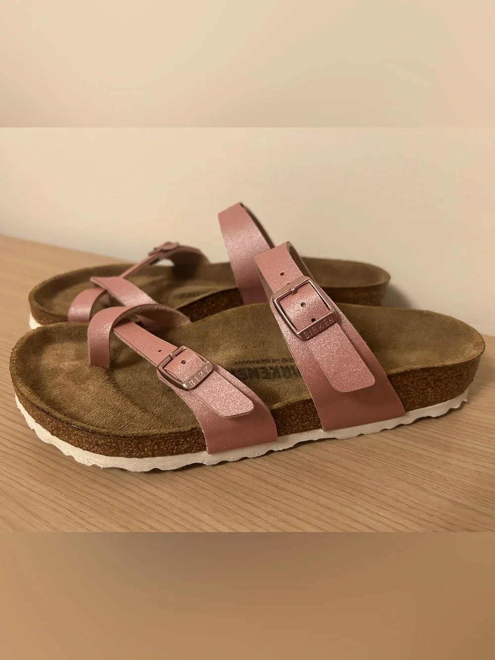 Birkenstock Mayari Multi-Strap Sandals Pink Size 38 Regular Width